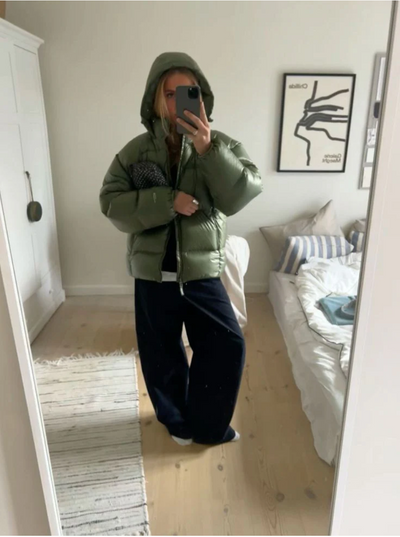 Herren Pufferjacke – Entenfeder-Wärme im Streetstyle-Look